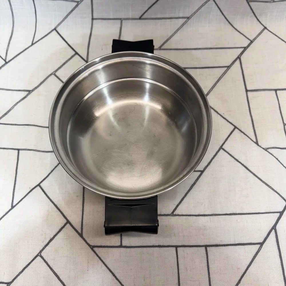 Saladmaster Double Boiler Insert 8 Inch Silver Stainless Steel Cookware